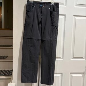 Women’s Kuhl convertible cargo pants to shorts